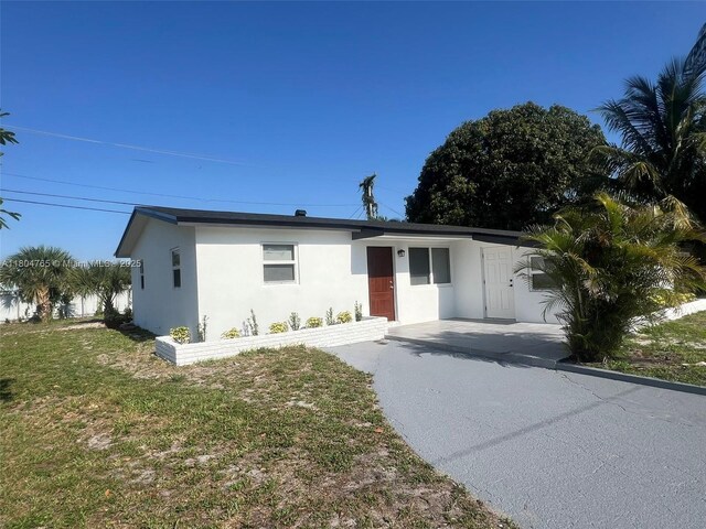 18740 NW 42nd Pl, Miami Gardens, FL 33055 - single story home with stucco siding and a front yard