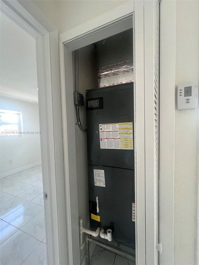 18740 NW 42nd Pl, Miami Gardens, FL 33055 - utility room with heating unit