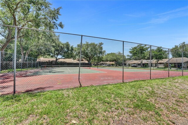 1561 NW 98th Ter, Pembroke Pines, FL 33024 - view of tennis court with fence