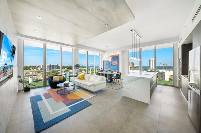 3470 E Coast Ave Unit H1201, Miami, FL 33137 - sunroom / solarium featuring a view of city