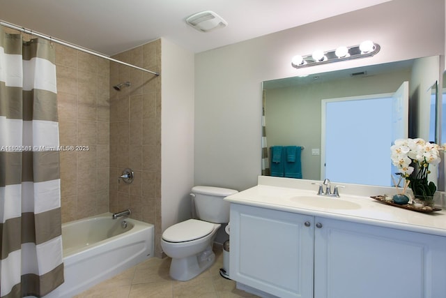 8395 SW 73rd Ave Unit 312, Miami, FL 33143 - full bath with tile patterned flooring, vanity, toilet, and shower / bath combination with curtain