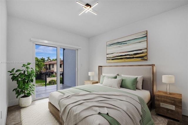 3431-3433 SW 16th Ter, Miami, FL 33145 - bedroom with access to outside and baseboards
