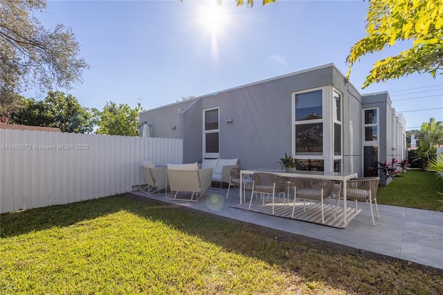 2345 SW 16th St, Miami, FL 33145 - rear view of house with a patio area and stucco siding
