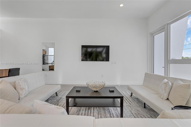 2345 SW 16th St, Miami, FL 33145 - living room with baseboards and recessed lighting