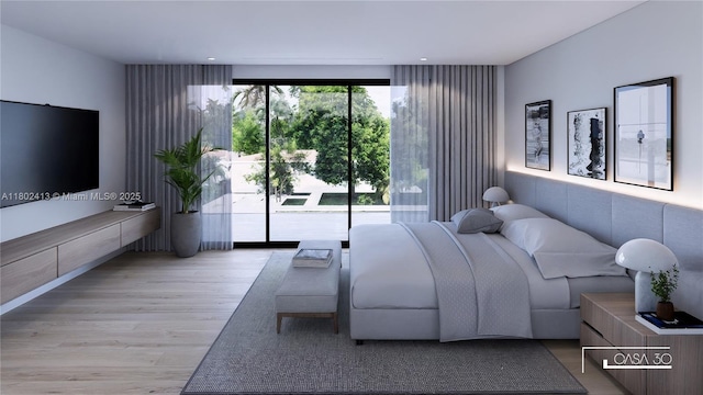 30 Samana Dr, Coconut Grove, FL 33133 - bedroom featuring access to outside and light wood-style flooring