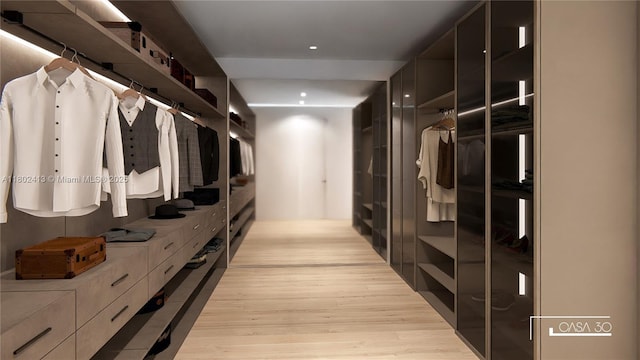 30 Samana Dr, Coconut Grove, FL 33133 - walk in closet featuring light wood-style flooring