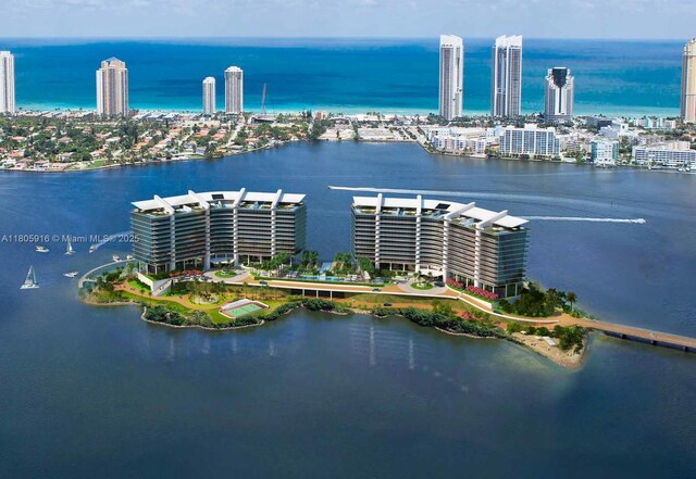 5500 Island Estates Dr Unit 1404 & 1405N, Aventura, FL 33160 - view of urban area with a large body of water
