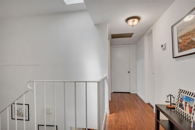 1541 NW 92nd Ave Unit 186, Pembroke Pines, FL 33024 - hall with wood finished floors and attic access