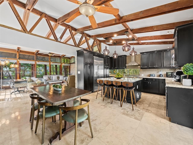 1519 Harrison St, Hollywood, FL 33020 - dining room with a ceiling fan