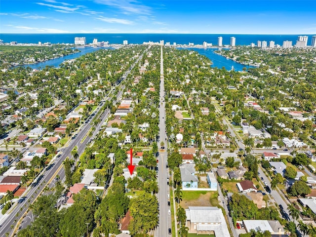 1519 Harrison St, Hollywood, FL 33020 - aerial view of property's location featuring a nearby body of water, nearby urban area, and nearby suburban area