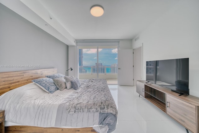 1080 Brickell Ave Unit 3802, Miami, FL 33131 - bedroom with light tile patterned floors