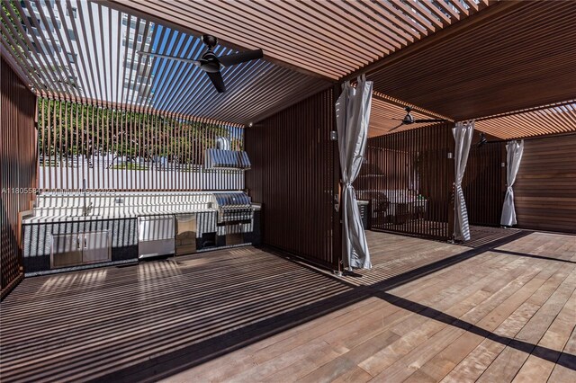 1080 Brickell Ave Unit 3802, Miami, FL 33131 - deck with ceiling fan