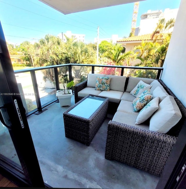 9180 W Bay Harbor Dr Unit 2C, Bay Harbor Islands, FL 33154 - balcony featuring outdoor lounge area