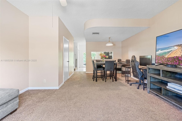 9808 NW 56th Pl, Coral Springs, FL 33076 - office space with carpet, baseboards, and a textured ceiling
