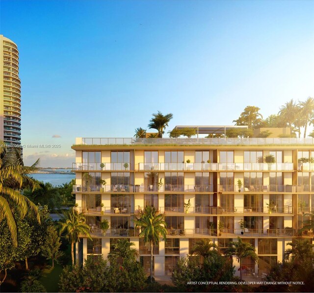 2200 Brickell Ave Unit 207, Miami, FL 33129 - view of apartment building / complex with a water view