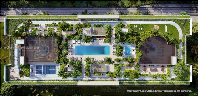 2200 Brickell Ave Unit 207, Miami, FL 33129 - aerial view of a pool