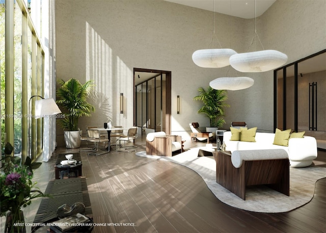 2200 Brickell Ave Unit 207, Miami, FL 33129 - community lobby with a high ceiling