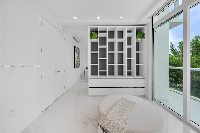 100 S Pointe Dr Unit Th-13, Miami Beach, FL 33139 - unfurnished bedroom with light marble finish floors