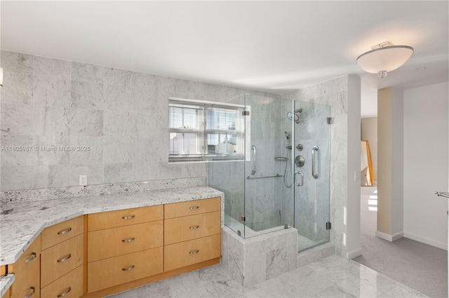 610 Valencia Ave Unit 503, Coral Gables, FL 33134 - full bathroom featuring a stall shower and baseboards