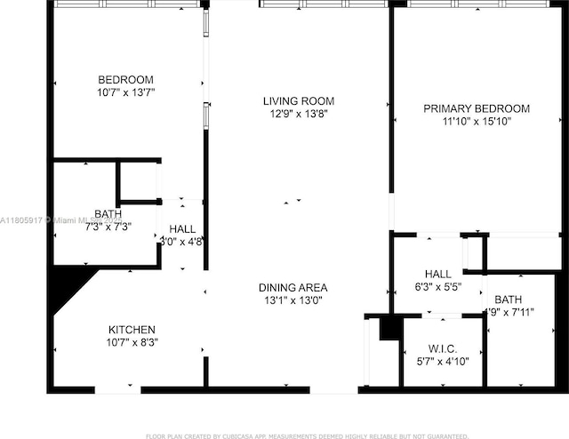 5225 Collins Ave Unit 1409, Miami Beach, FL 33140 - floor plan / room layout