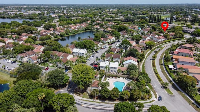 805 NW 108th Ter Unit 7L5, Pembroke Pines, FL 33026 - aerial view of property's location with a nearby body of water and nearby suburban area