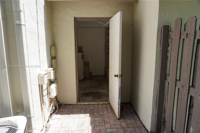 805 NW 108th Ter Unit 7L5, Pembroke Pines, FL 33026 - bathroom with brick patterned floors and water heater
