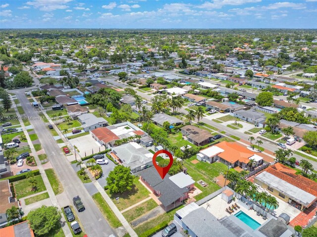 4230 SW 97th Pl, Miami, FL 33165 - aerial perspective of suburban area with a pool