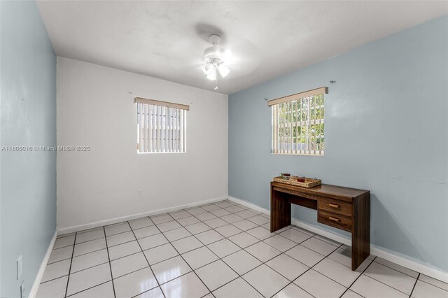 4230 SW 97th Pl, Miami, FL 33165 - empty room with a ceiling fan and baseboards