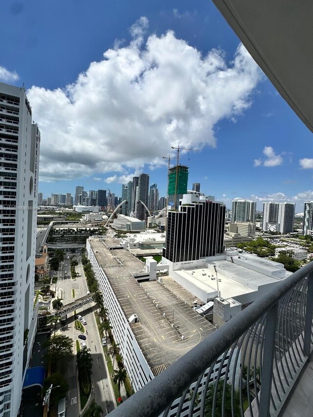 1750 N Bayshore Dr Unit 2906, Miami, FL 33132 - balcony with a view of skyline