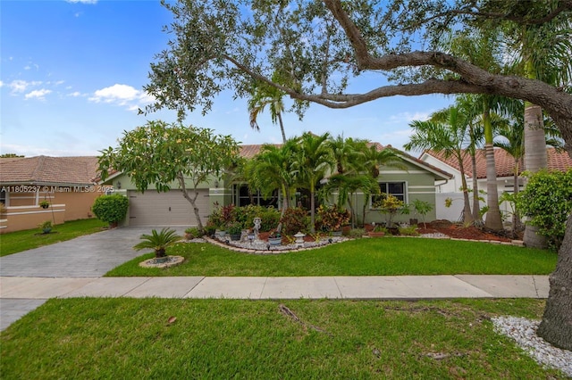 596 NW 164th Ave, Pembroke Pines, FL 33028 - view of front facade with driveway, stucco siding, and a garage