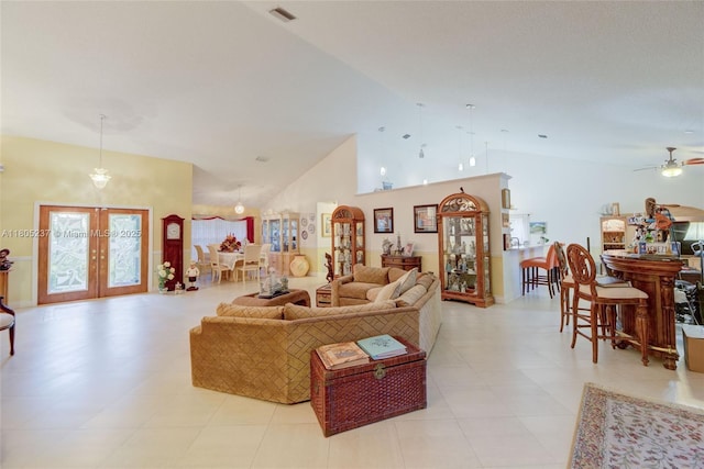 596 NW 164th Ave, Pembroke Pines, FL 33028 - living area with high vaulted ceiling