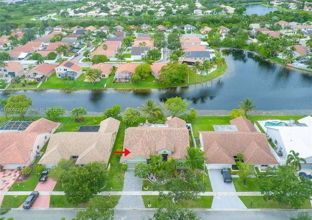 596 NW 164th Ave, Pembroke Pines, FL 33028 - aerial view of residential area featuring a large body of water