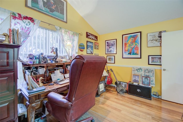 596 NW 164th Ave, Pembroke Pines, FL 33028 - office space with wood finished floors and high vaulted ceiling