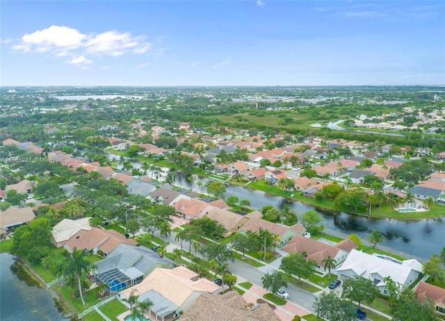 596 NW 164th Ave, Pembroke Pines, FL 33028 - aerial view of property and surrounding area with nearby suburban area and a nearby body of water