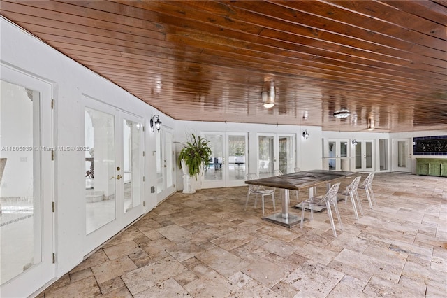 12300 Old Cutler Rd, Pinecrest, FL 33156 - sunroom / solarium with french doors