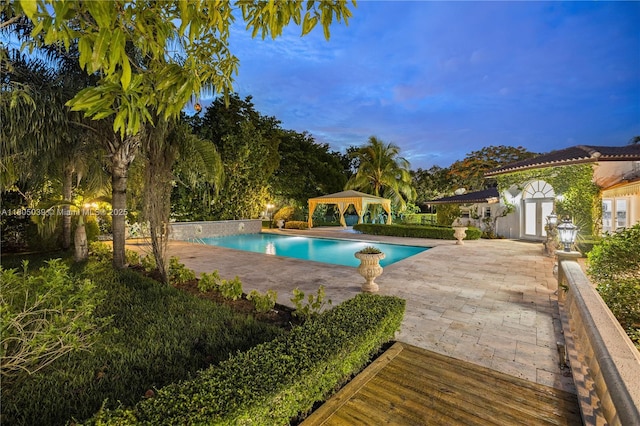 12300 Old Cutler Rd, Pinecrest, FL 33156 - swimming pool with a gazebo and a patio area