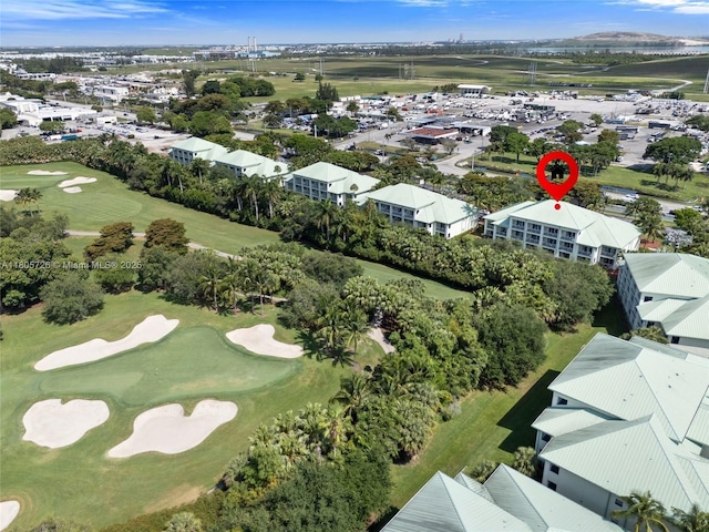 aerial view of a golf club