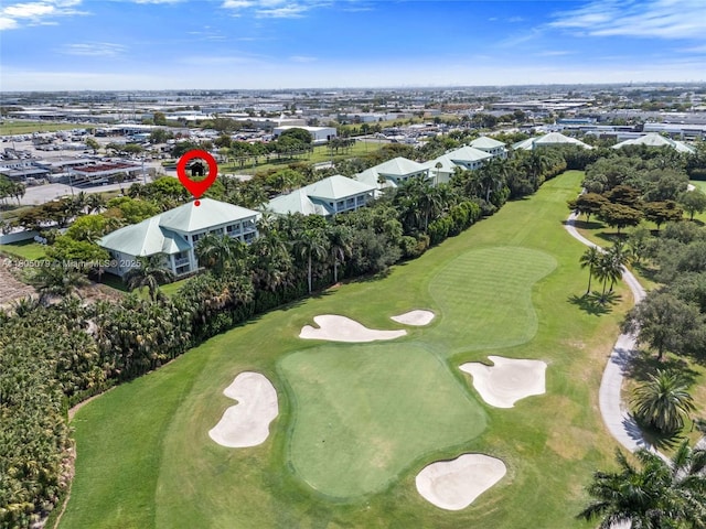 drone / aerial view of a golf club