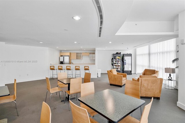 350 NE 24th St Unit 714, Miami, FL 33137 - dining space with recessed lighting and baseboards