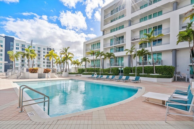 350 NE 24th St Unit 714, Miami, FL 33137 - community pool featuring a patio