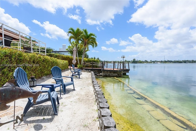 5020 SW 82nd Ave, Miami, FL 33155 - dock area with a water view and boat lift