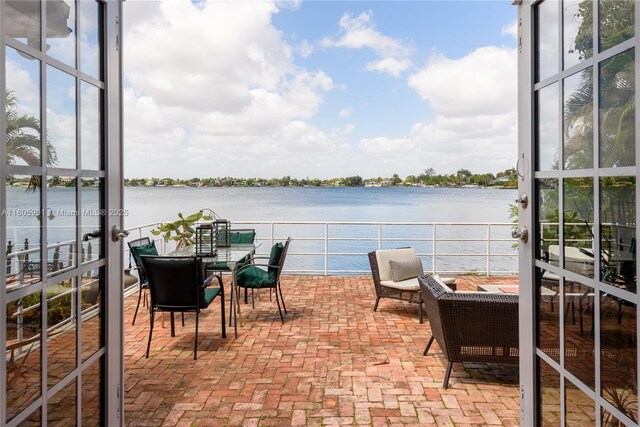 5020 SW 82nd Ave, Miami, FL 33155 - view of patio with a water view
