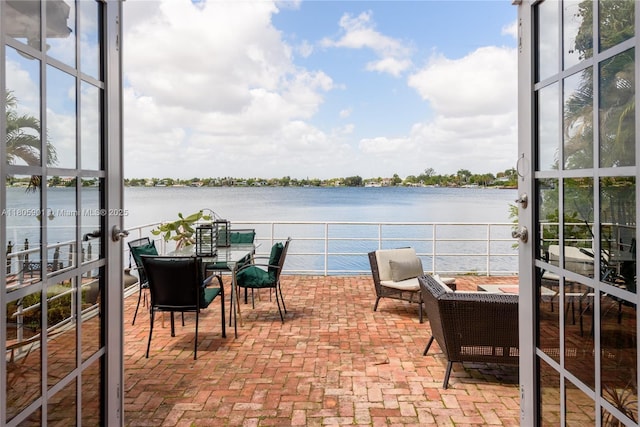 5020 SW 82nd Ave, Miami, FL 33155 - view of patio featuring a water view
