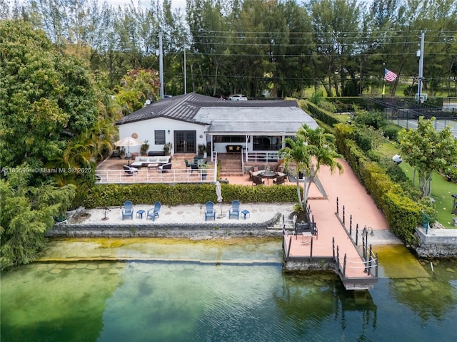 5020 SW 82nd Ave, Miami, FL 33155 - rear view of property featuring a water view