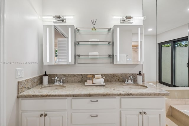 7935 SW 155th St, Palmetto Bay, FL 33157 - bathroom featuring double vanity and a bath