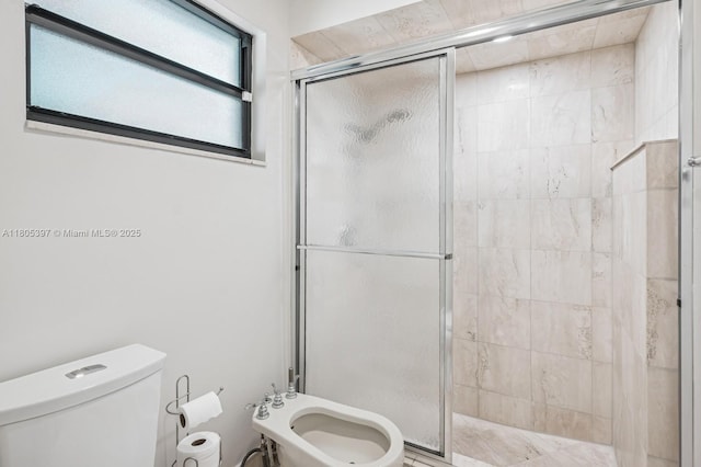 7935 SW 155th St, Palmetto Bay, FL 33157 - bathroom featuring toilet, a stall shower, and a bidet