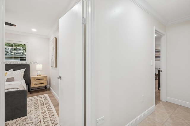 7935 SW 155th St, Palmetto Bay, FL 33157 - bedroom featuring ornamental molding, baseboards, and recessed lighting