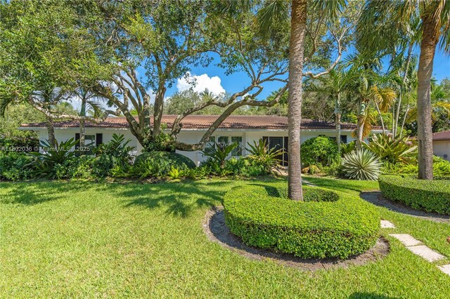 7465 SW 163rd St, Palmetto Bay, FL 33157 - view of green lawn