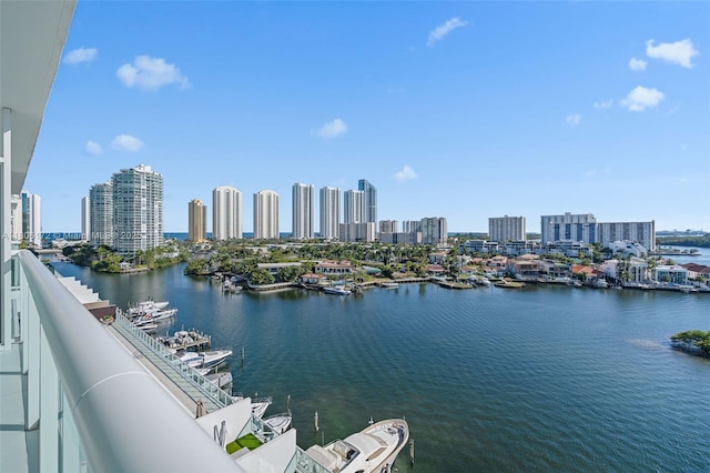 400 Sunny Isles Blvd Unit 1005, Sunny Isles Beach, FL 33160 - water view featuring a view of skyline