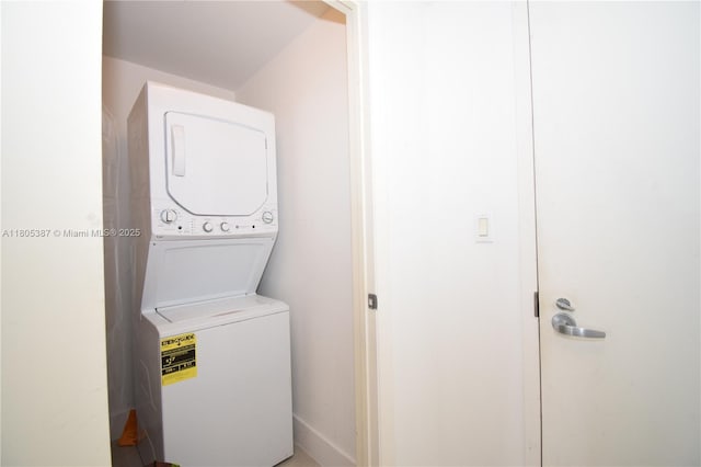 1900 N Bayshore Dr Unit 2804, Miami, FL 33132 - laundry room with estacked washer and dryer
